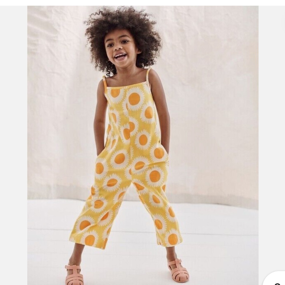 Hanna Andersson Muslin Sunny Sunflowers Romper